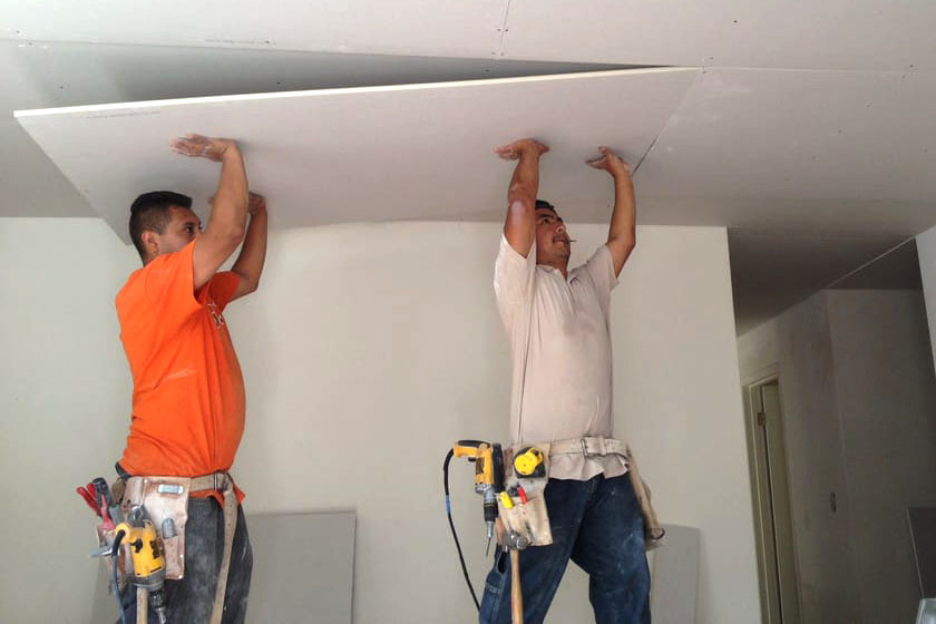 Overlaying or encapsulating popcorn/acoustic ceiling with drywall